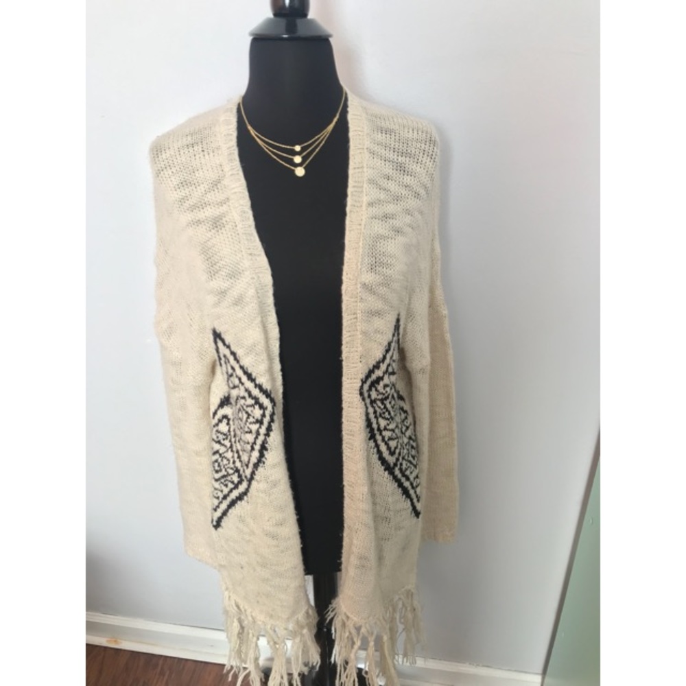 Fringed Cardigan